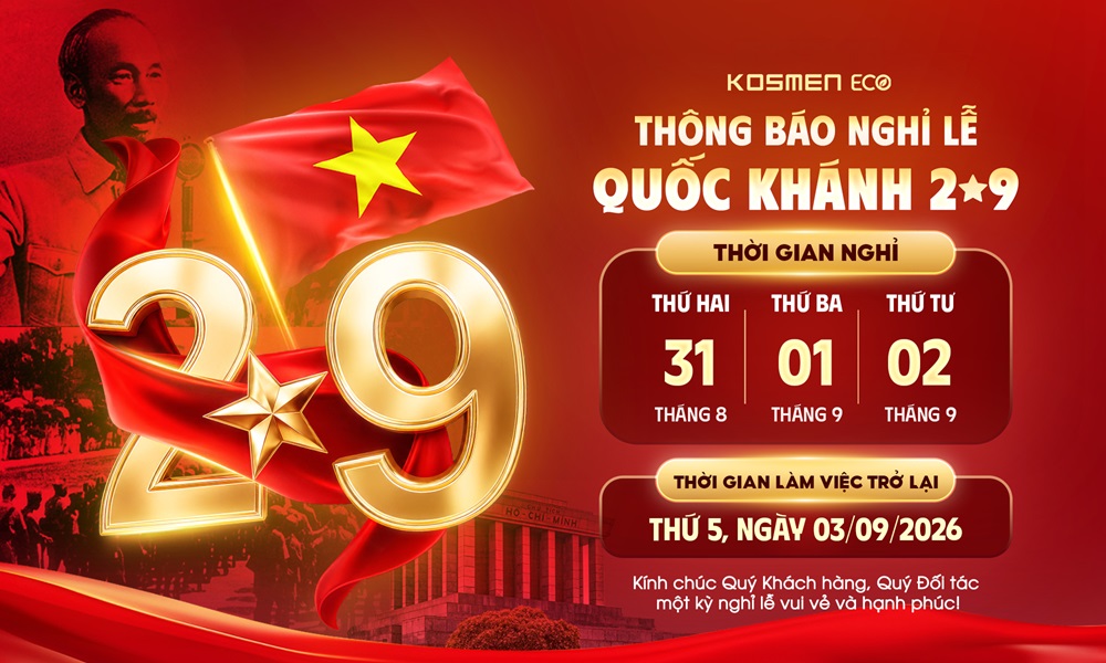 Kosmen Eco: Thông Báo Lịch Nghỉ Lễ Quốc Khánh 2/9 