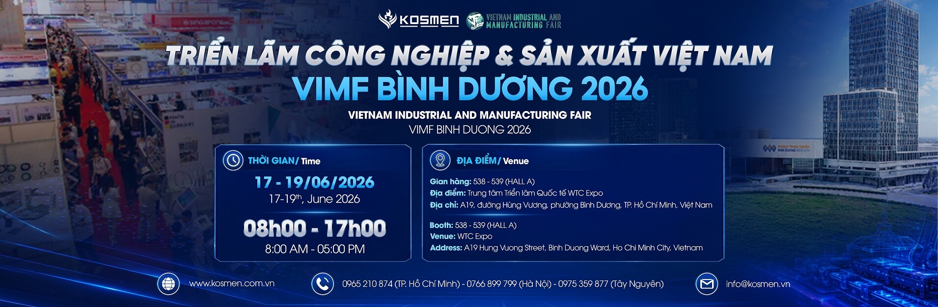 Thư Mời Tham Dự Triển Lãm VIMF Bình Dương 2026
