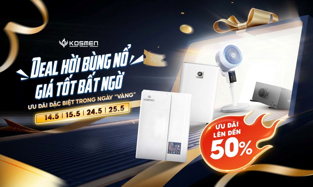 Kosmen Bùng Nổ Ưu Đãi - Săn Deal Hời Đến 50%